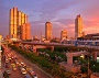 Bangkok bei Sonnenuntergang