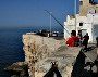 Angler in Polignano/Apulien