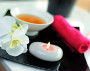 Blüten im Wellnessbereich